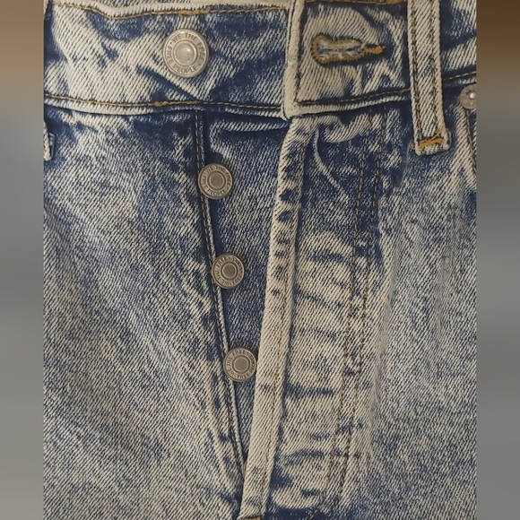 Free people "We the free" acid wash skinny jeans with fringe size 29 - Picture 5 of 7